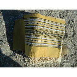 fouta lurex jaune