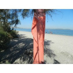 fouta lurex orange