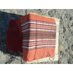 fouta lurex orange