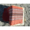 fouta lurex orange