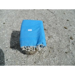 FOUTA 2M/2M BLEU CIEL